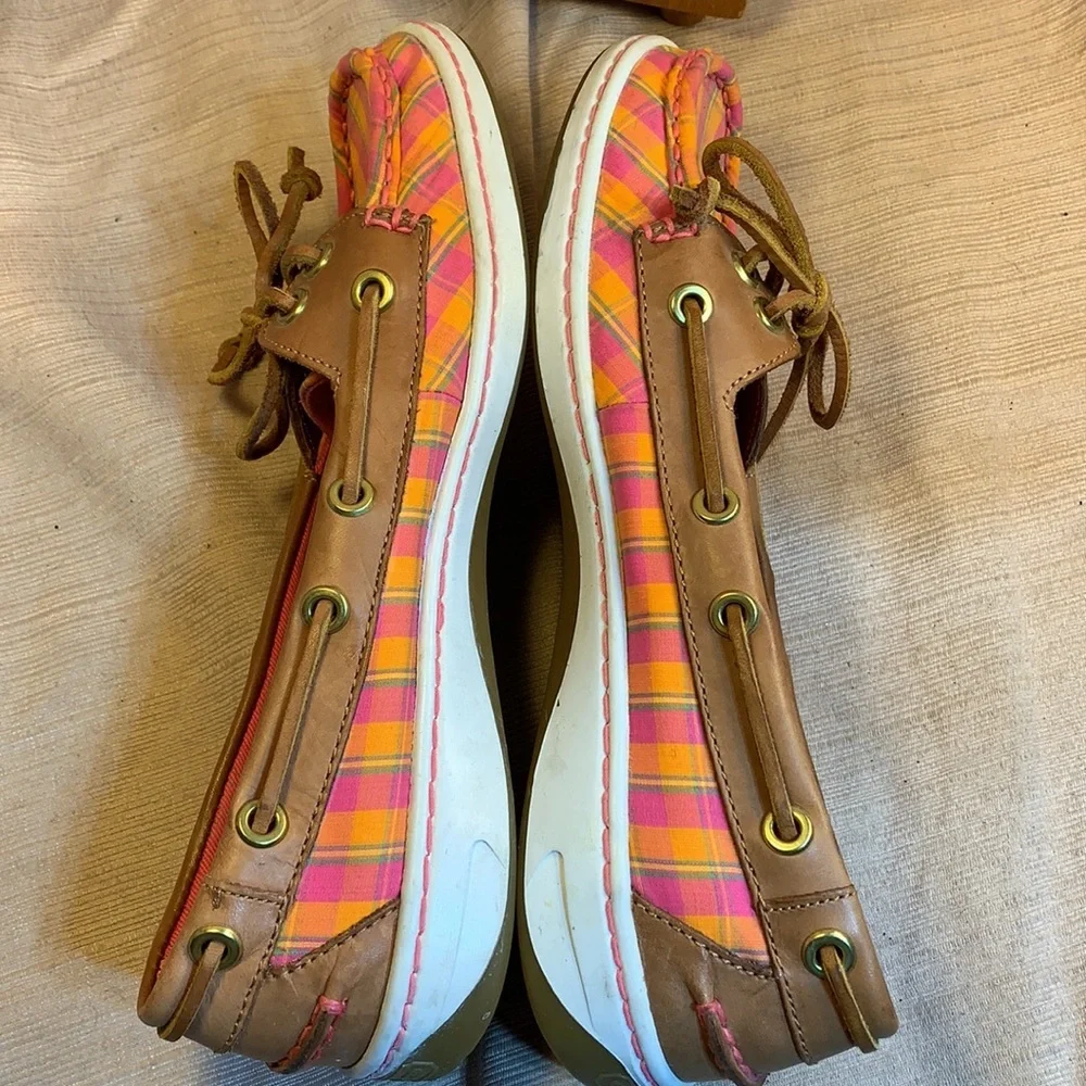 Coach almost NEW leather/canvas slide in loafers